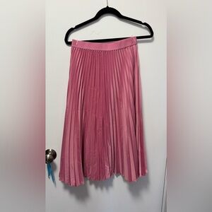 H&M Blush Pink Pleated Skirt